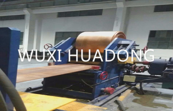 炉を溶かし、握ることと横の銅のストリップの平板の連続鋳造機械