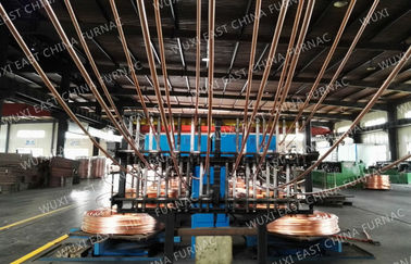 銅の真鍮の青銅色の棒の連続鋳造機械プロセス、上向きの鋳造機械